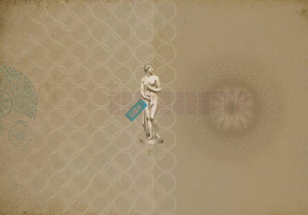 Carte da parati modello Venere rosa antico