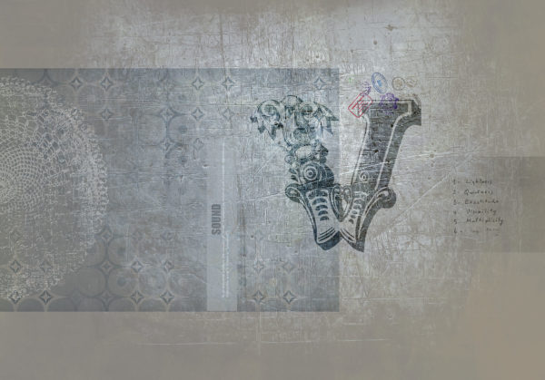 Carte da parati modello VScratch Grigio caldo