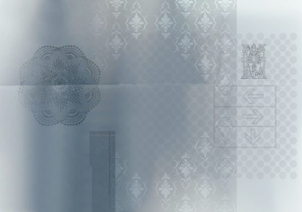 Carte da parati modello Metal Texture blue tenue