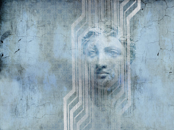 Carte da parati modello BHead Azzurrato