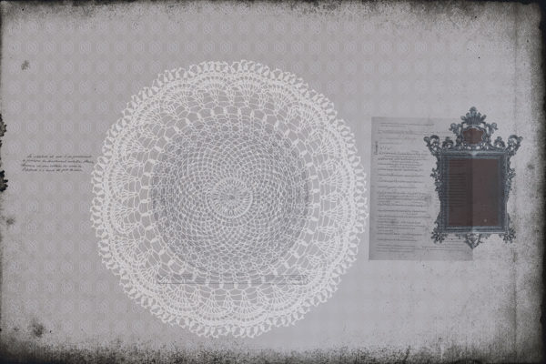 Carte da parati modello Floreal grigio