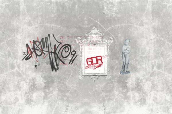 Carte da parati modello GDR grigio