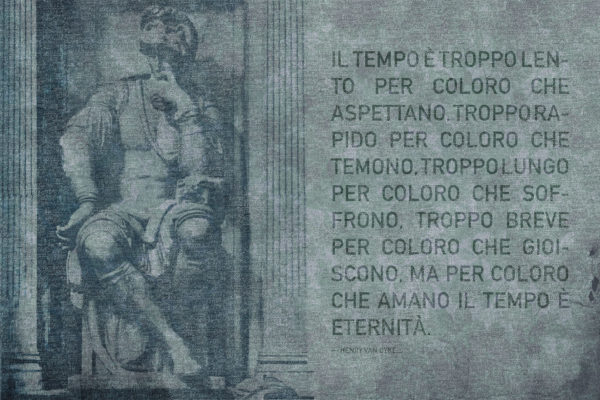 Carte da parati modello Tempo blue antico