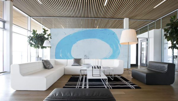 Ambienti Murs Blancs azzurro