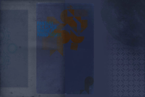 Carte da parati modello Fantasy bluastro